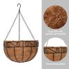 4 Pcs Metal Hanging Plant Basket,with Round Wire Plant Holder with Chain Porch Decor,Flower Pots Hanger Garden Decoration XH