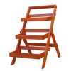 Malibu Outdoor Three-layer Wood Garden Plant Stand