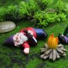 4Pcs Fairy Garden Gnomes My Little Friend Drunk Gnome Dwarfs Statue Gifts Decor