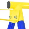 4 in 1 Outdoor Toddler Saucer Swing Set for Backyard; Playground Tree Swing Sets with Steel Frames; Climbing Rope with Disc Tree Swing Playset and Bas