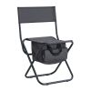 4-piece Folding Outdoor Chair with Storage Bag; Portable Chair for indoor; Outdoor Camping; Picnics and Fishing; Grey