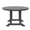 HDPE Bar Table; Dining Table; Patio Bar Set ; Counter Height Table For Outdoor; Gray