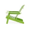 Cartagena Outdoor Acacia Wood Light Green Adirondack Chair