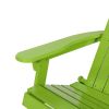 Cartagena Outdoor Acacia Wood Light Green Adirondack Chair