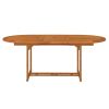 Patio Table 78.7"x39.4"x29.5" Solid Wood Eucalyptus