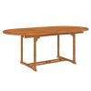 Patio Table 78.7"x39.4"x29.5" Solid Wood Eucalyptus