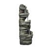 32.6inches Rock Water Fountain with Led Lights