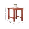 Malibu Outdoor Patio Wood Side Table