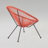 Great Deal Furniture Alexis Outdoor Woven Chair Orange+Black (set of 2)