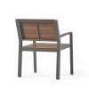 Outdoor Aluminum Chairs; Set of 2