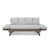 Gray Acacia soil Convertible Outdoor Sofa Daybed