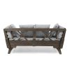 Gray Acacia soil Convertible Outdoor Sofa Daybed