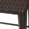 Brown Wicker Nested Side Tables (Set of 3)