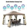 10 Feet x 10 Feet Awning Patio Screw-free Structure Canopy Tent