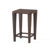 Brown Wicker Nested Side Tables (Set of 3)