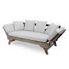 Gray Acacia soil Convertible Outdoor Sofa Daybed