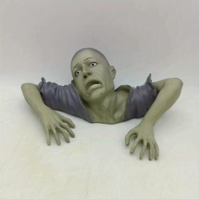 1pc Crawling Zombie Sculpture For Halloween Decor, Home Decor, Garden Decor, Haunted House