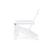 Gurekam Outdoor Acacia Foldable White Adirondack Chair