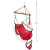 Hardwood With Cup Holder Wooden Stick Perforated 100kg Seaside Courtyard Hanging Chair