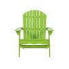 Cartagena Outdoor Acacia Wood Light Green Adirondack Chair