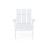 Gurekam Outdoor Acacia Foldable White Adirondack Chair