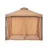 Sonoma Outdoor Curtains With Mosquito Netting 10 x 10 Foot Gazebo