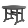 HDPE Bar Table; Dining Table; Patio Bar Set ; Counter Height Table For Outdoor; Gray