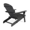 Kandyce Outdoor Acacia Wood Folding Adirondack Chair With Cup Holder