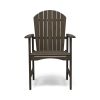 Easter Outdoor Weather Resistant Acacia Wood Adirondack Grey Dining Chairs (Set of 2)