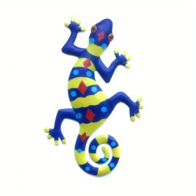 1pc Metal Gecko Wall Art Decor, Inspirational Sculpture Hanging, Farm Garden Lawn Decor, Home Decor, Room Decor, Front Door Yard Decor (Style: Model E)