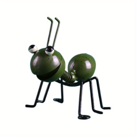 1pc/4pcs, Metal Crafts Creative Ant, Ant Metal Sculpture, Garden Ant Decor, Wall Hanging Decor, Garden Lawn Decor, Indoor Decor (Color: Dark Green)