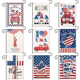 1pc Printed Garden Flag; Patriotic 4th Of July Memorial Day Independence Day Flag; Yard Outdoor Flag; Yard Decoration; Yard Supplies; Party Decor; Hol (size: Pattern 12)