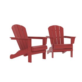 HDPE Adirondack Chair; Fire Pit Chairs; Sand Chair; Patio Outdoor Chairs; DPE Plastic Resin Deck Chair; lawn chairs; Adult Size ; Weather Resistant fo (Color: as Pic)