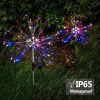 2Pack 150LED Garden Firework Lights 50 Copper Wires String Landscape Lamp