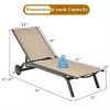 6-Position Adjustable Fabric Outdoor Patio Recliner Chair