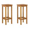 3 Piece Patio Dining Set Solid Wood Acacia