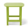 Adirondack Outdoor Side Table;  HDPE Plastic End Tables for Patio;  Backyard;  Pool;  Indoor Outdoor Companion;  Easy Maintenance Weather Resistant La