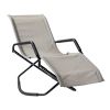 Melas Outdoor Patio 59.7&quot; Long Folding Reclining Single Chaise