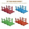 5 Feet Wooden Garden Bridge Arc Stained Finish Footbridge Decorative