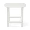 Adirondack Outdoor Side Table;  HDPE Plastic End Tables for Patio;  Backyard;  Pool;  Indoor Outdoor Companion;  Easy Maintenance Weather Resistant La